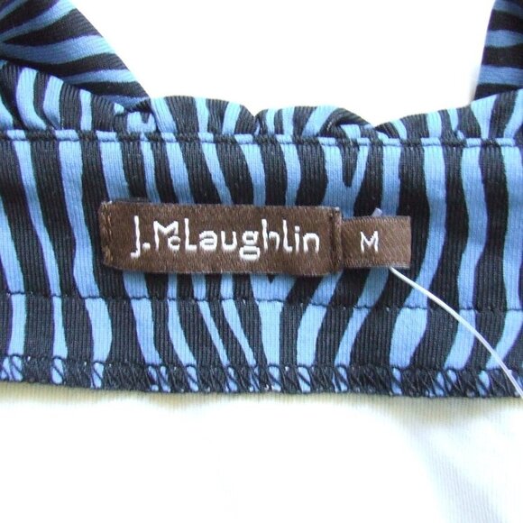 J McLaughlin dress Jaclyn black blue bow tie detail fairy feminine ruffle new - Picture 12 of 16